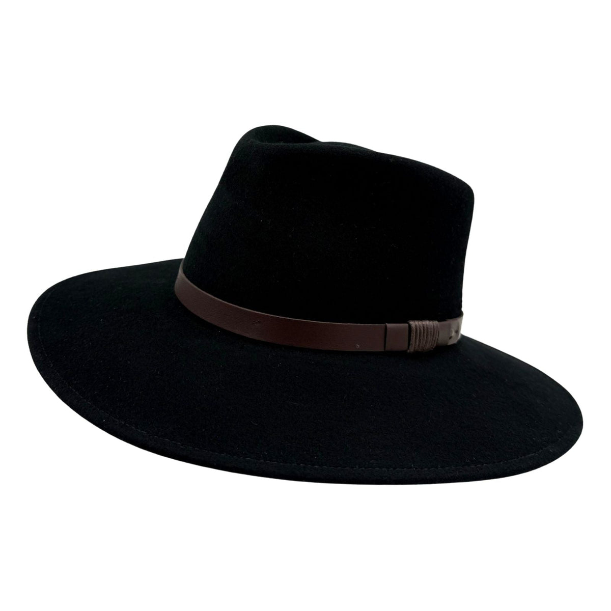 Jacaru 1840 Australia Classic Fine Wool Felt Hat - Pinched Crown & Leather Hatband (Crushable & Water Repellent)