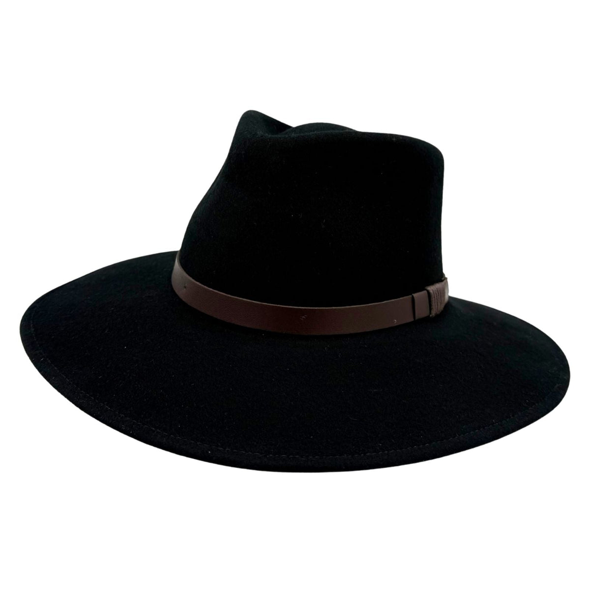 Jacaru 1840 Australia Classic Fine Wool Felt Hat - Pinched Crown & Leather Hatband (Crushable & Water Repellent)