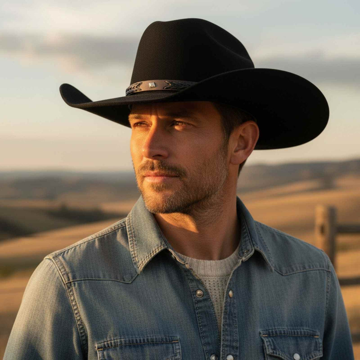 Jacaru 1857 Australian Wool Felt Cowboy Hat - Western Style (Water Resistant & UPF 50+)