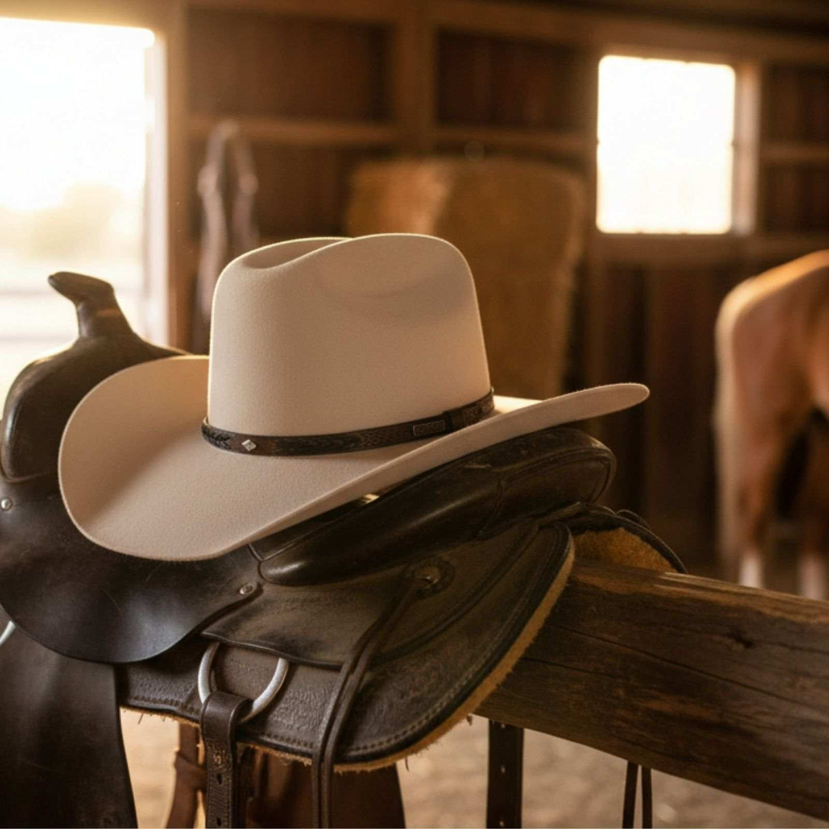 Jacaru 1857 Australian Wool Felt Cowboy Hat - Western Style (Water Resistant & UPF 50+)