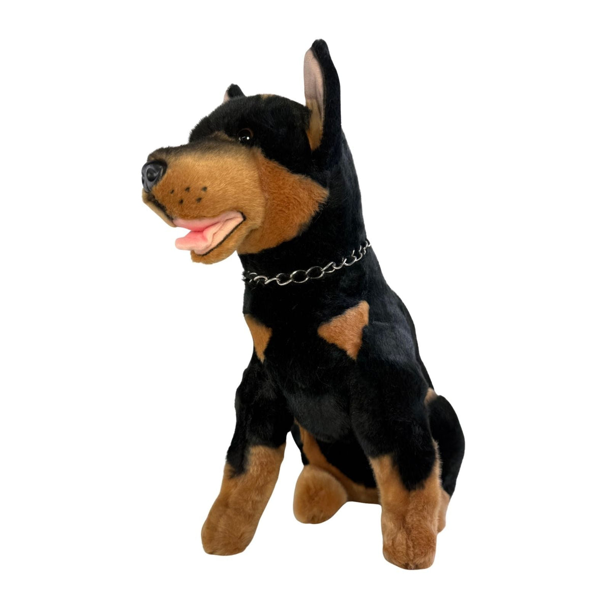Bocchetta Jake 38cm Sitting Kelpie Plush Toy - Black/Tan (Australian Stuffed Animal Dog Gift)