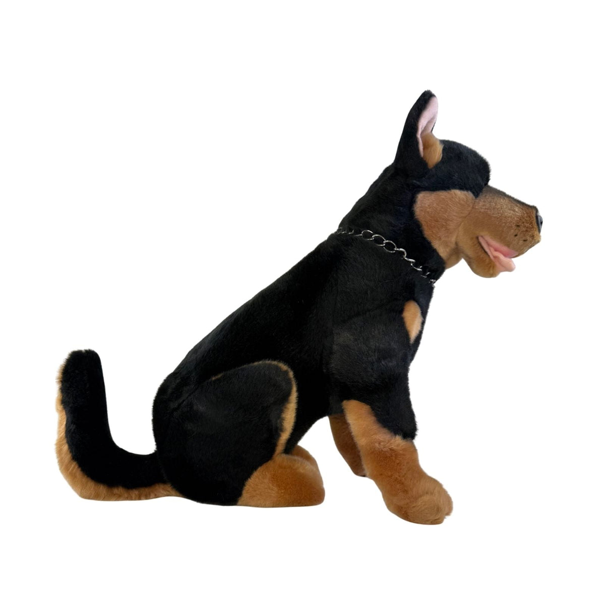 Bocchetta Jake 38cm Sitting Kelpie Plush Toy - Black/Tan (Australian Stuffed Animal Dog Gift)