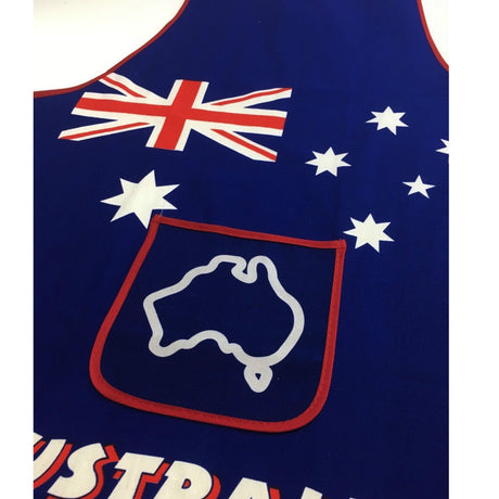 AUSTRALIA FLAG APRON Australia Day BBQ Aussie Party Costume Oven Chef Souvenir