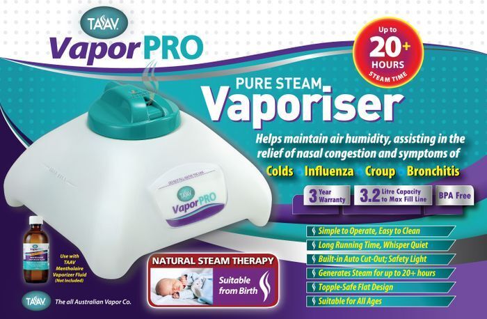 TAAV VaporPro Pure Natural Steam Therapy Vaporiser & Steamer