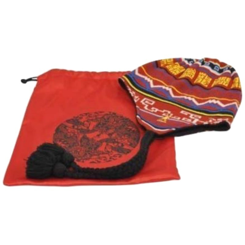 KANGOL Trapper Earlap Peruvian Winter Hat Chullo Warm Beanie LIMITED EDITION - Red