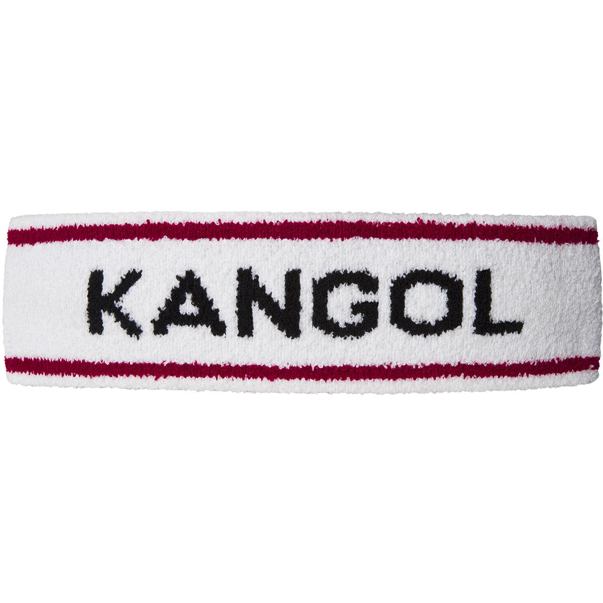 Kangol Bermuda Stripe Headband Gym Sweatband Stretch - White - One Size