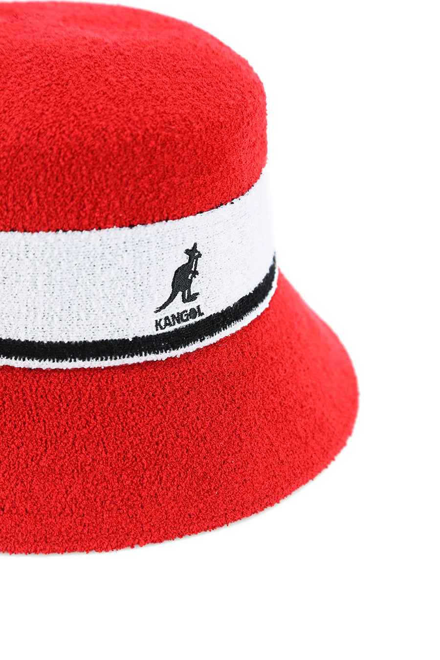 Kangol Soft Bermuda Stripe Bucket Hat - Scarlet Red
