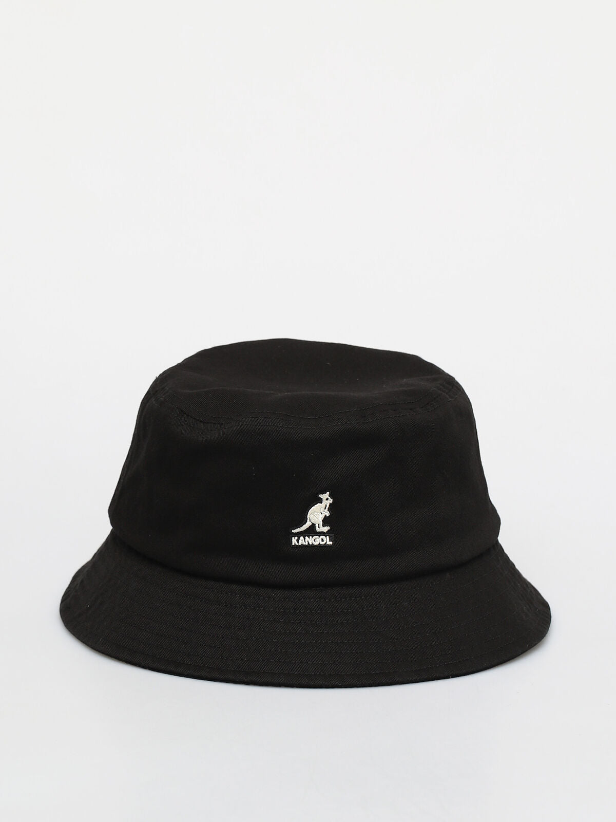 Kangol Washed Bucket Hat - Black (Summer Fishing & Camping Sun Cap)
