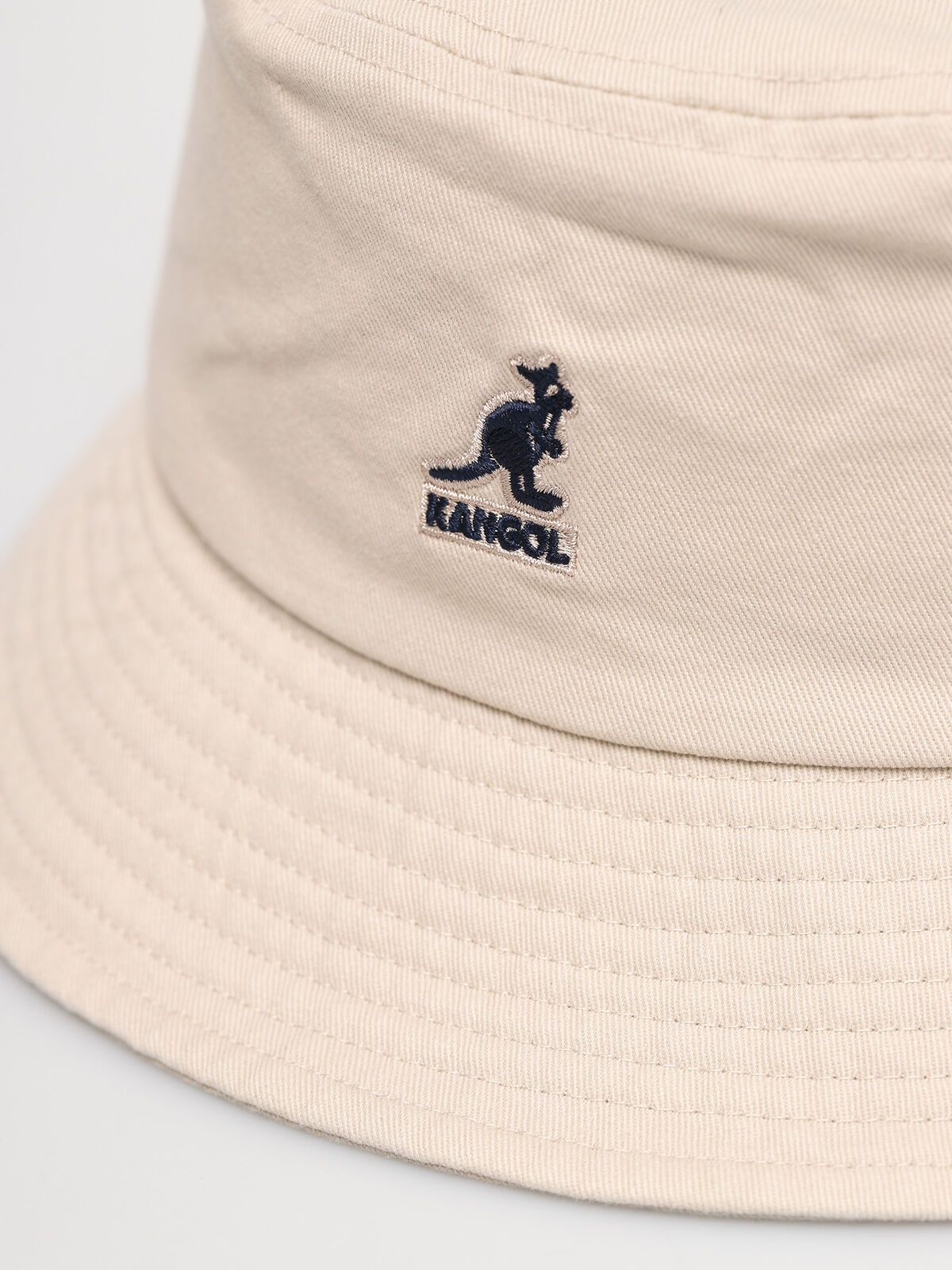 Kangol Washed Bucket Hat - Beige (Summer Fishing & Camping Sun Cap)