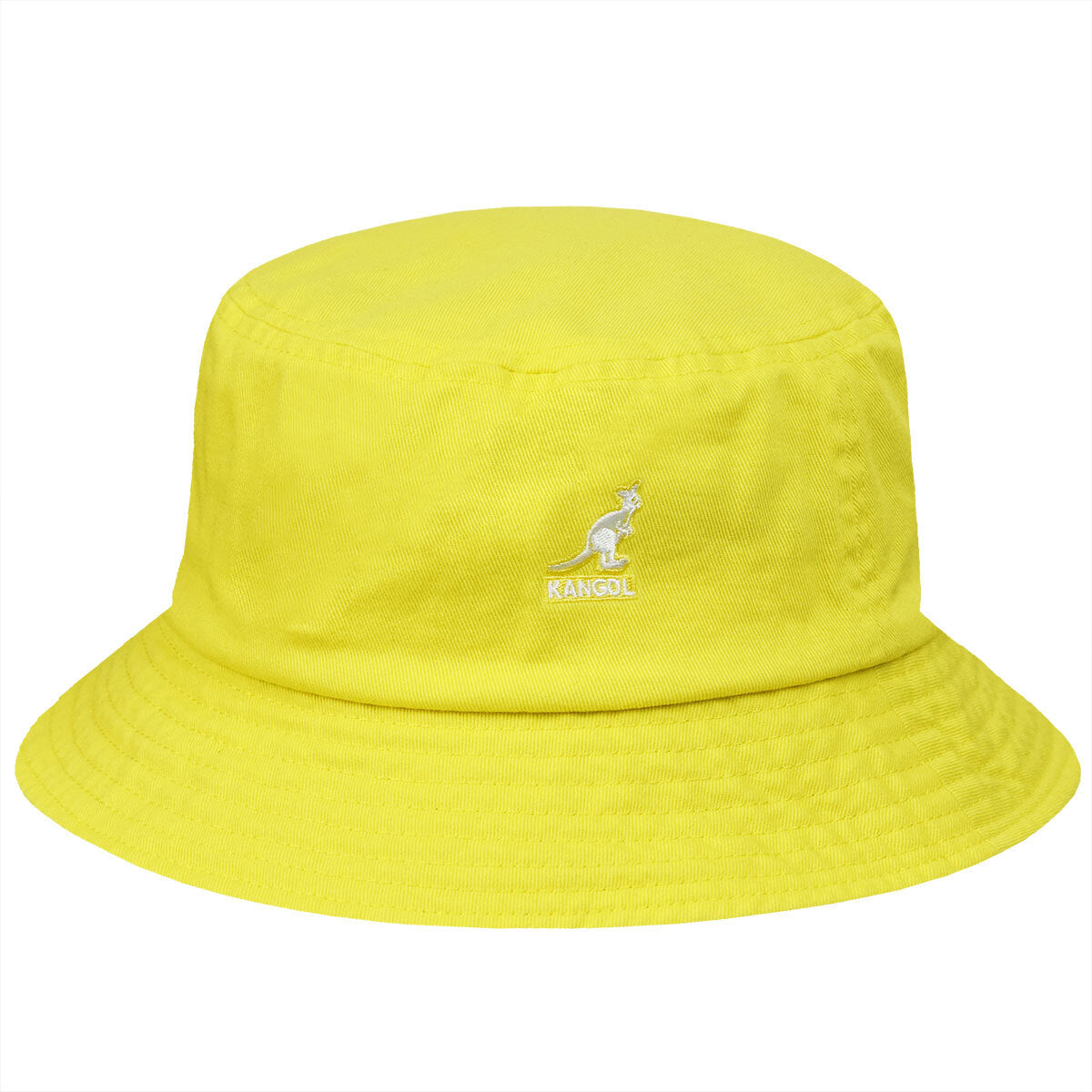 Kangol Washed Bucket Hat Summer Cap Outdoor Camping - Lemon Sorbet - L