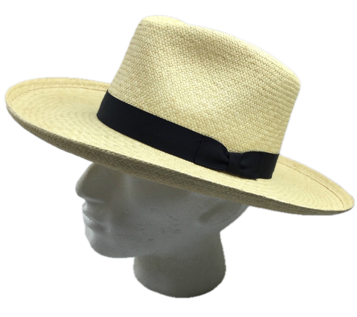 STRAW PANAMA CUENCA HAT Sun Beach Golf Cap Summer Hand Woven Made in USA K4A