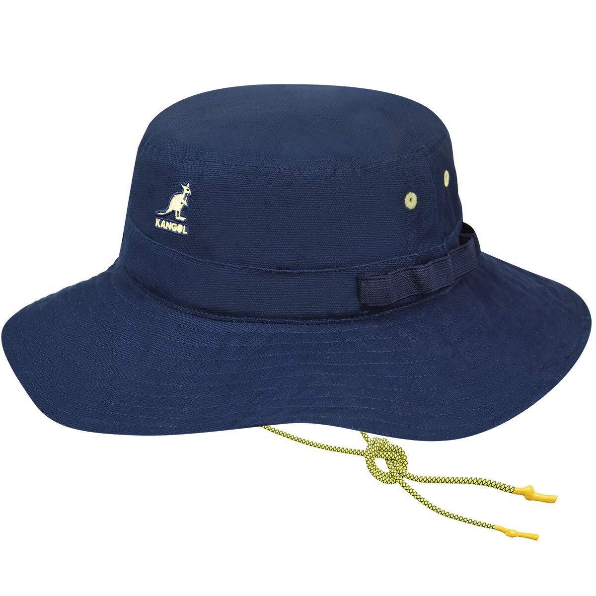 Kangol Utility Cords Jungle Hat Fishing Sun Cap Bucket Camping - Navy