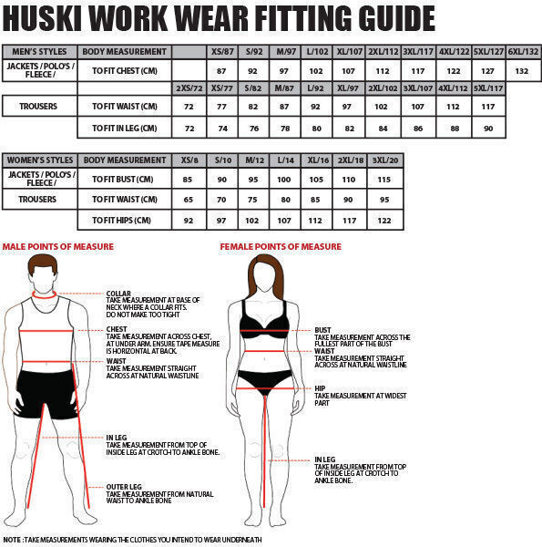 Huski Mens Tarmac Hi Vis Pants - Orange (High Visibility Safety Trousers)