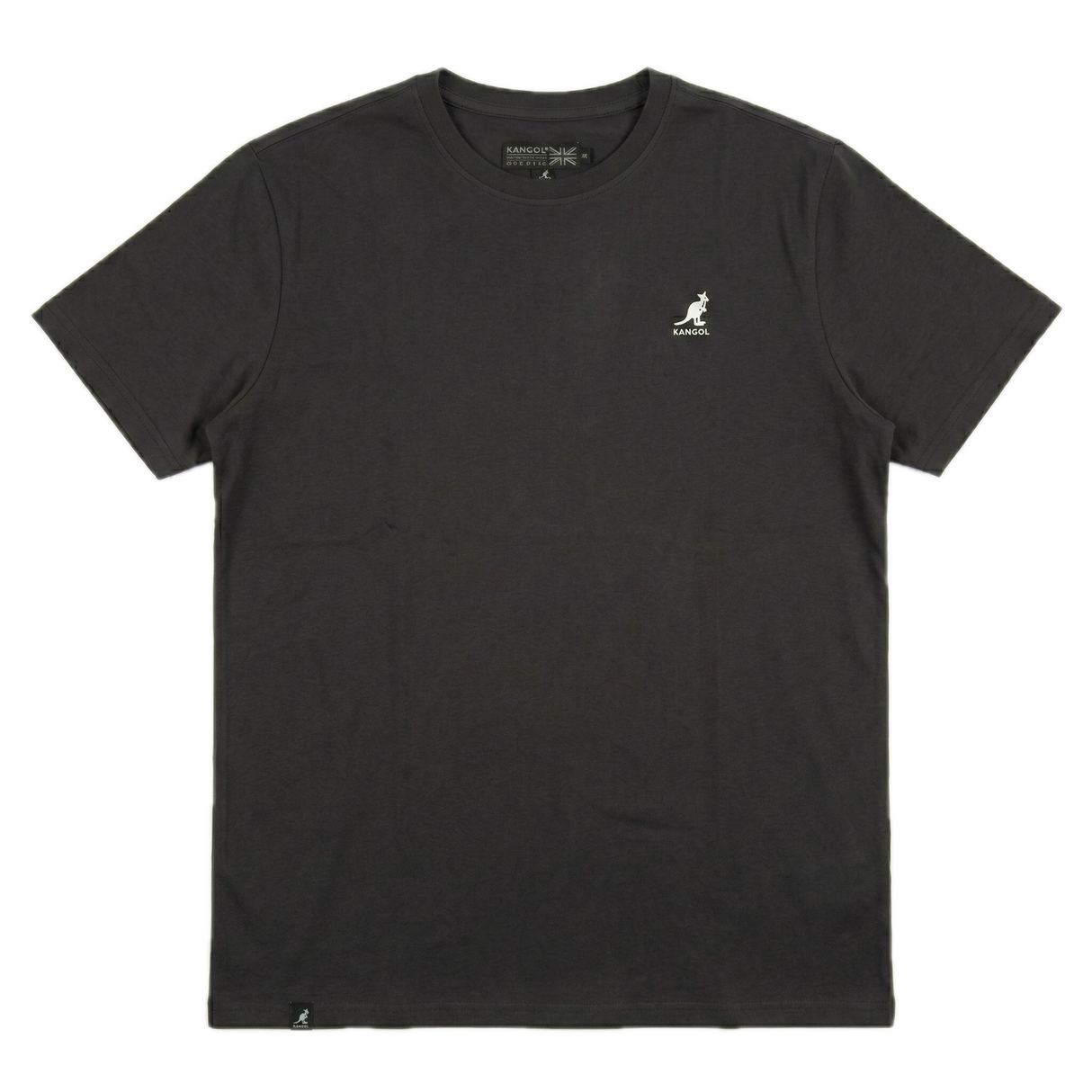 Kangol Mens Basic Stretch Crewneck T-Shirt - Black Anthracite