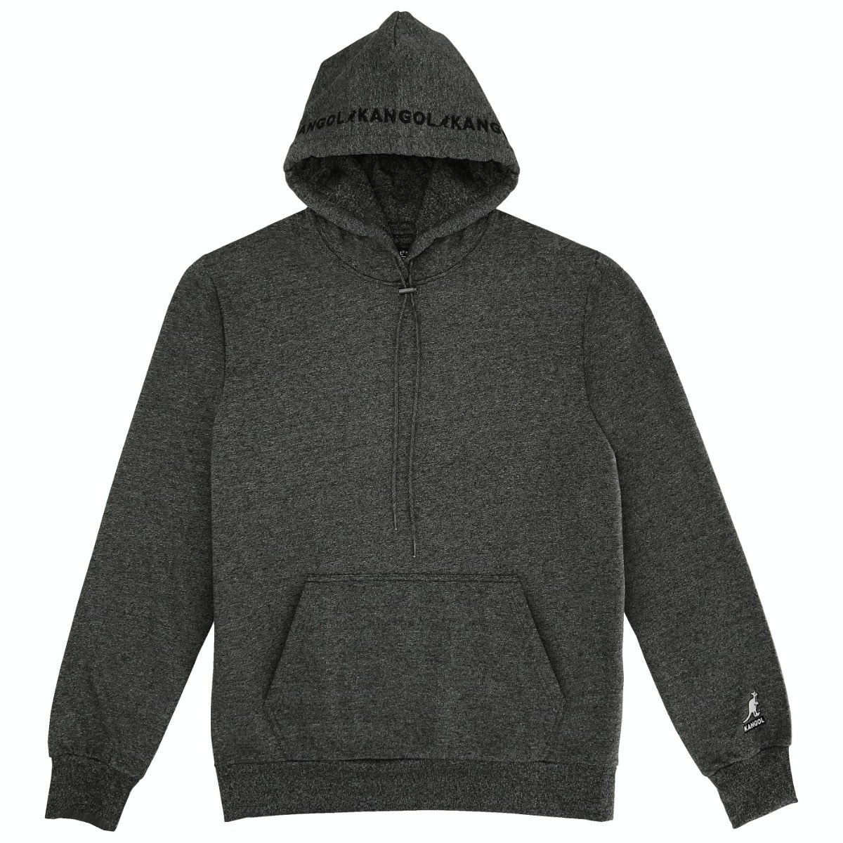 Embroidered Hoodie Mens Pullover Top Hooded Sweatshirt - Black Syro - L