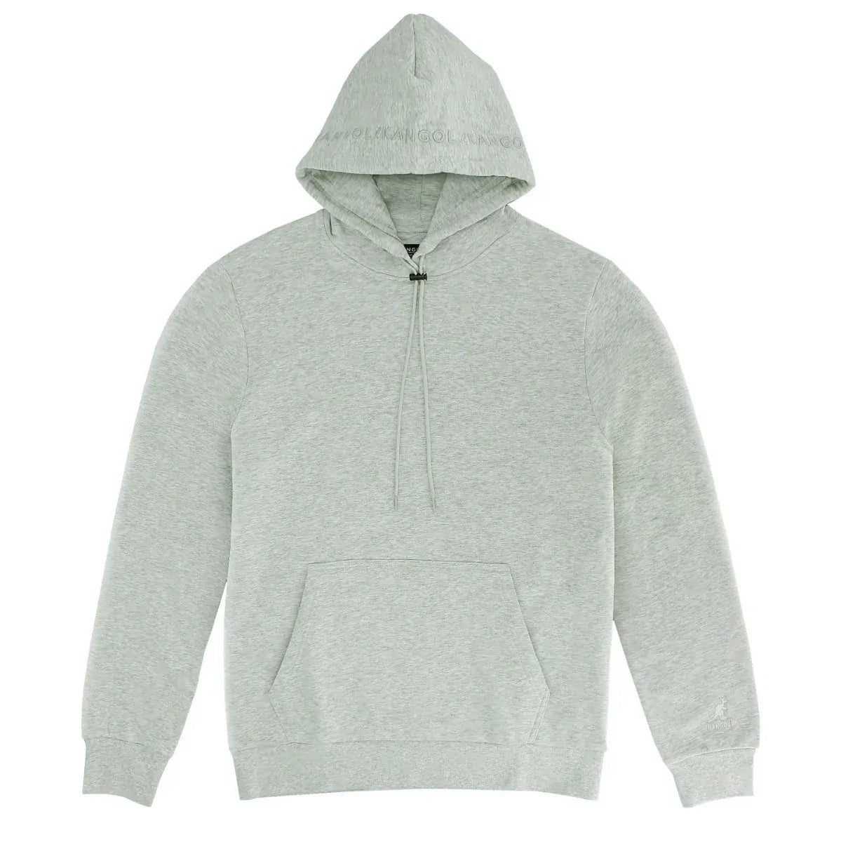 Kangol Mens Embroidered Hoodie Jumper in Ash Grey