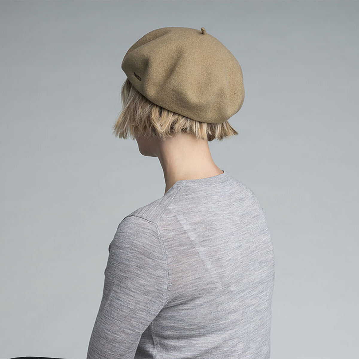 Kangol Anglobasque French Beret 100% Wool British Party Hat - Camel