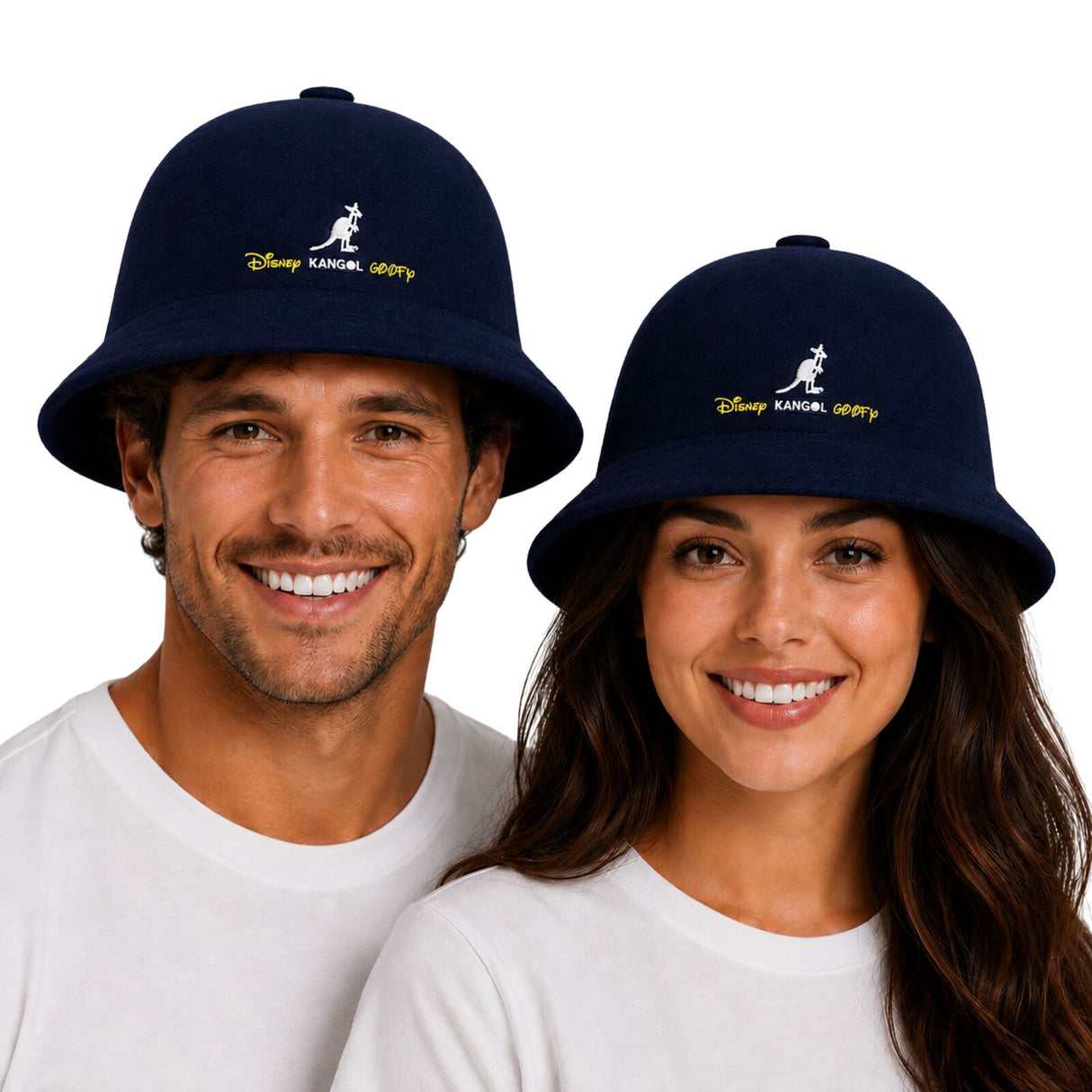 Kangol x Disney 75th Anniversary Bucket Hat - Dark Blue (Wool Blend Winter Cap K1489FA)