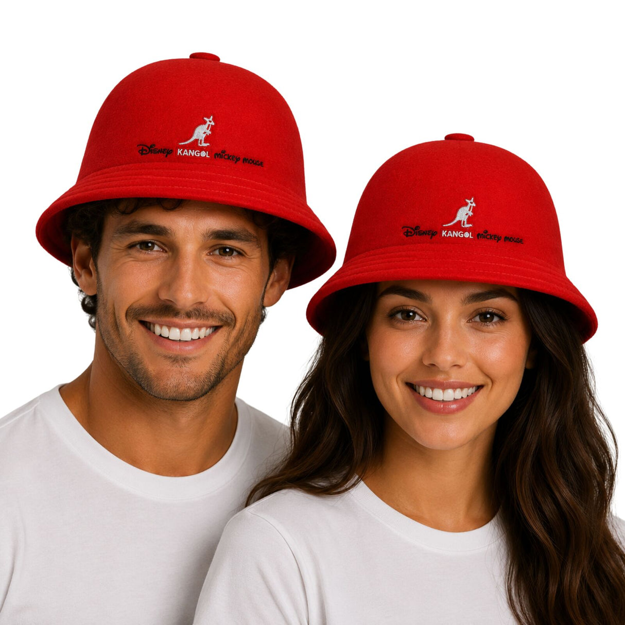 Kangol x Disney 75th Anniversary Bucket Hat - Red (Wool Blend Winter Cap K1489FA)