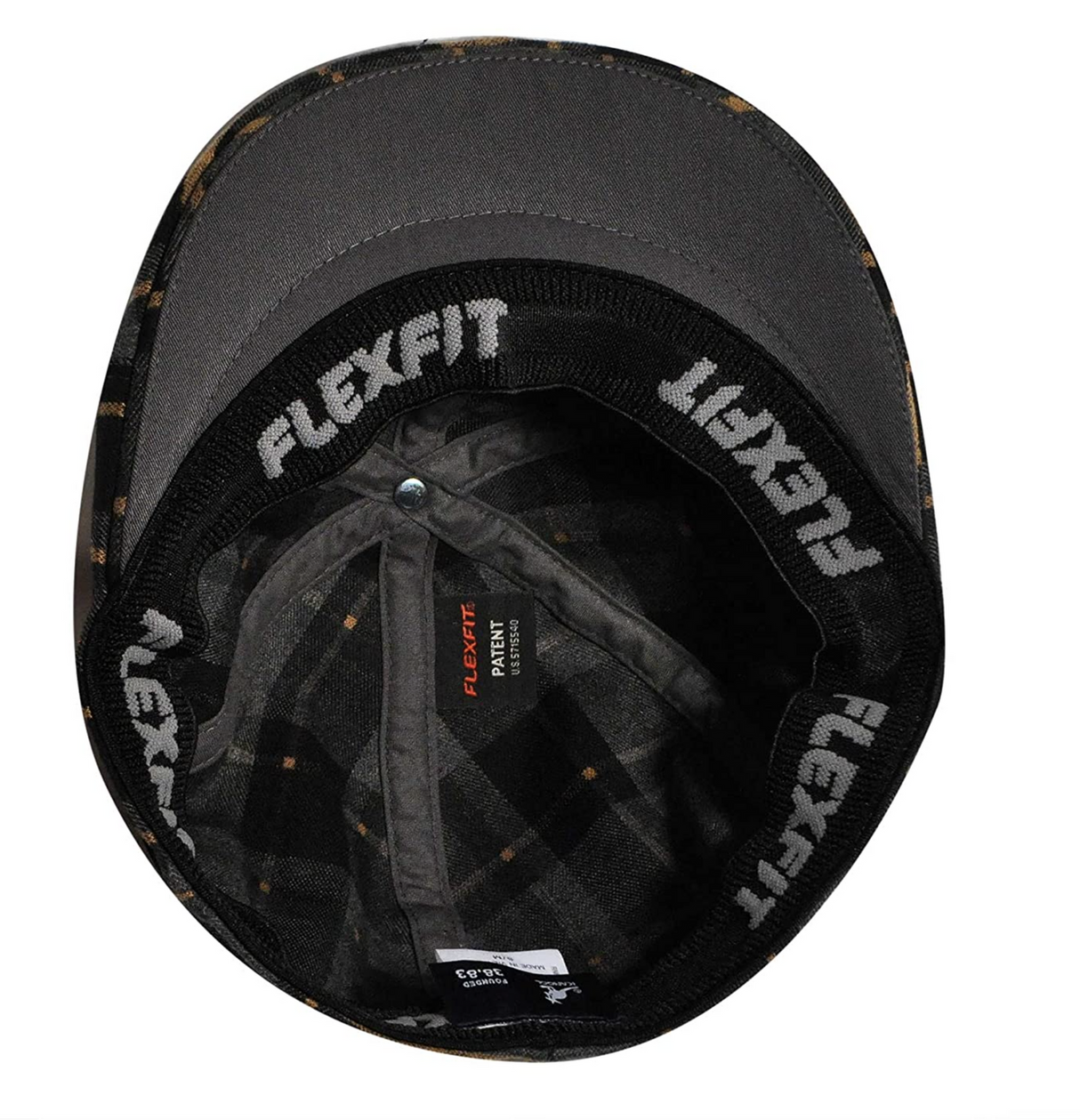 KANGOL Plaid 504 Ivy Cap Mens Flexfit Driving Baker Boy Hat - Chain - L/XL