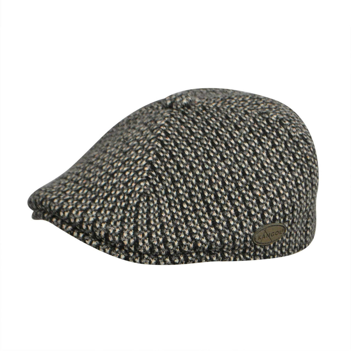 KANGOL Houndstooth 507 Ivy Cap Wool Blend Hat K1543CO Winter Warm - Tobacco Brown (TB274)