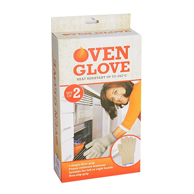 2 Pairs OVEN GLOVE Kitchen Mitt Heat Gloves Heat Insulated Hot Oven Surface Handler
