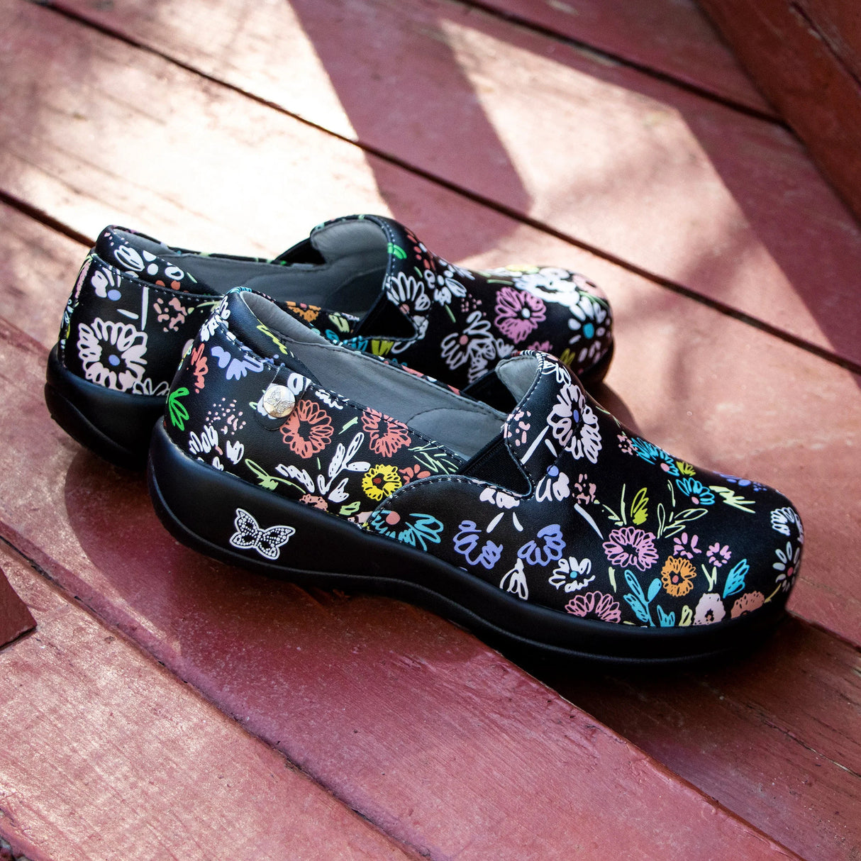 Alegria Keli Nursing Shoes Slip On Womens Work Hospitality - Doodley Doo