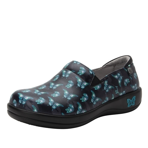 Alegria Womens Keli Professional Nursing Shoes Slip On Work Comfortable - Butterfly
