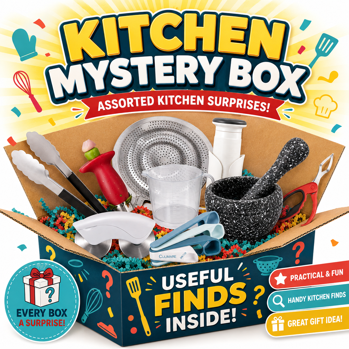 Mystery Kitchen Gift Box - Assorted Kitchen Accessories
