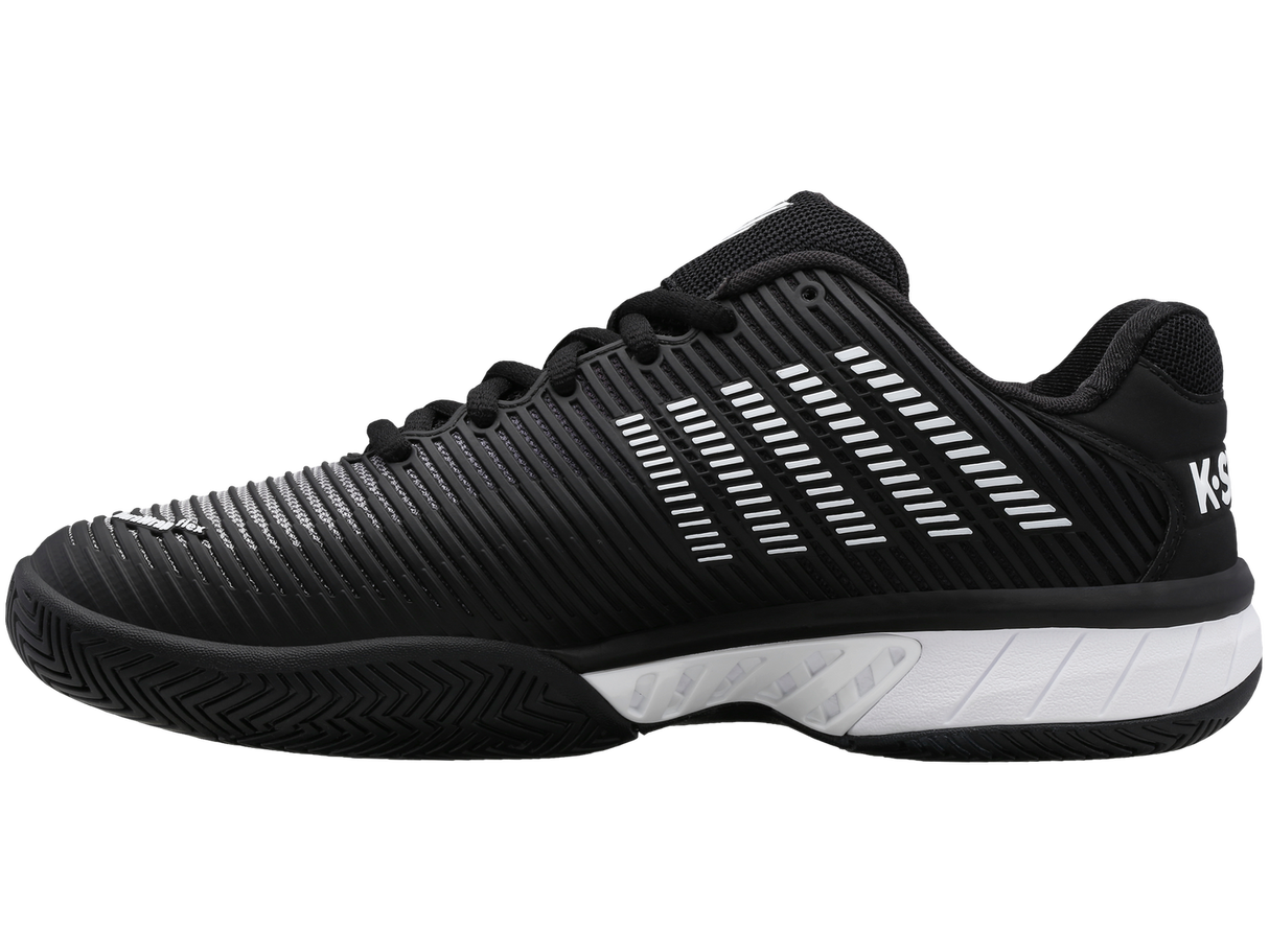 K-Swiss Mens Hypercourt Express 2 Tennis Shoes Durawrap Flex CMEVA in Black/White