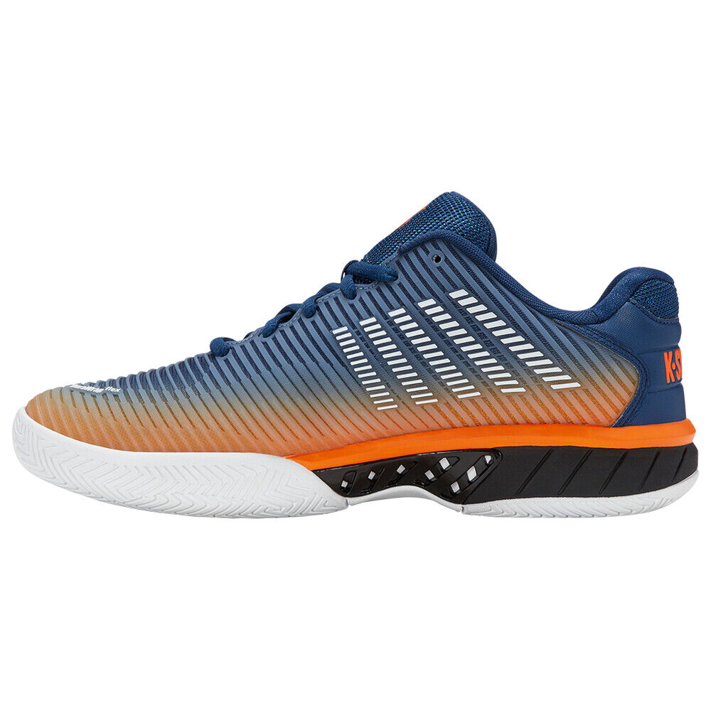 K-Swiss Mens Hypercourt Express 2 Tennis Shoes in Blue Opal/Orange