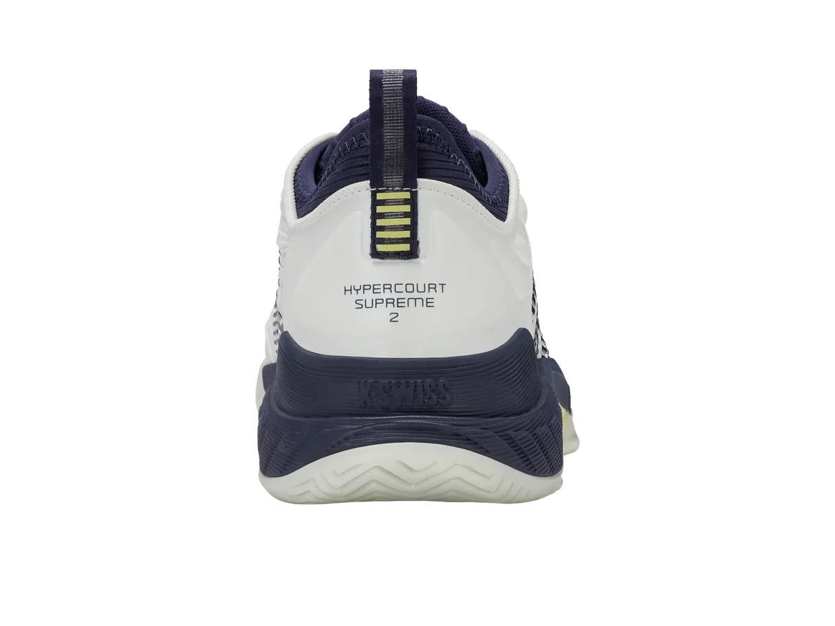 K-Swiss Mens Hypercourt Supreme 2 Tennis Shoes in Naval Academy/Blanc De Blanc