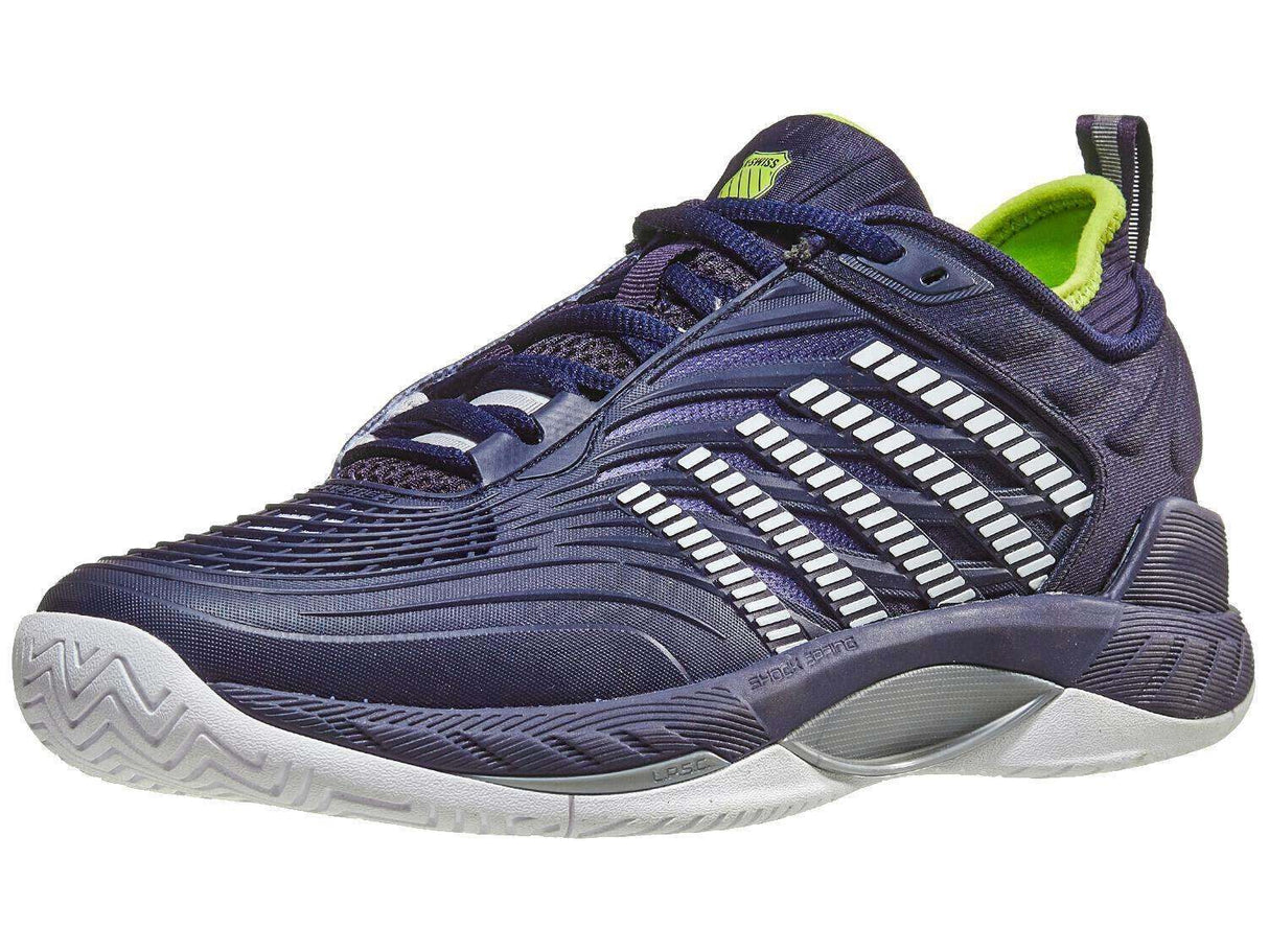 K-Swiss Hypercourt Supreme 2 Herringbone Mens Clay Tennis Shoes (Peacoat/White/Lime)