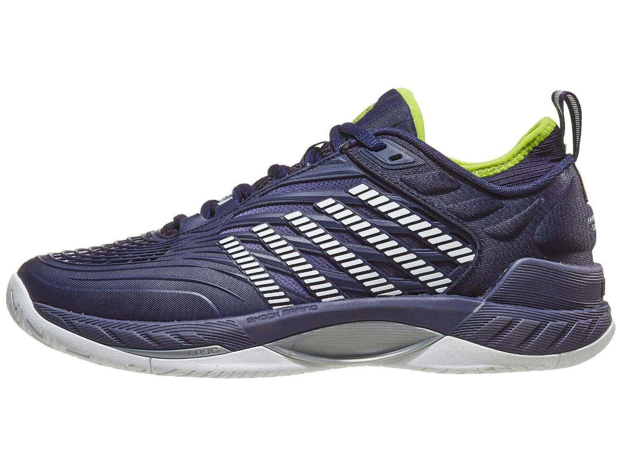K-Swiss Hypercourt Supreme 2 Herringbone Mens Clay Tennis Shoes (Peacoat/White/Lime)