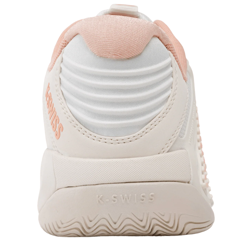 K-Swiss Womens Hypercourt Express 3 All Court Tennis Shoes in Egret/Peach Parfait