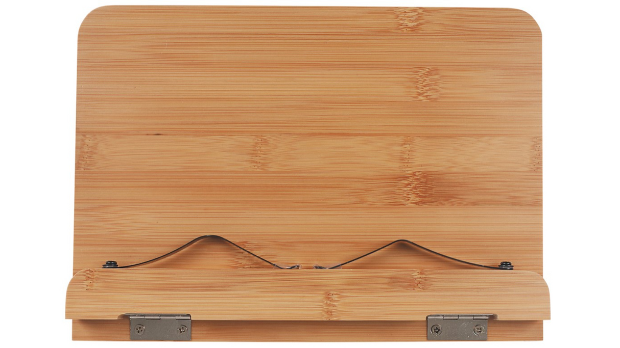 Bamboo 28x20cm Adjustable Stand Holder Organiser Rack for Book/iPad Tablet