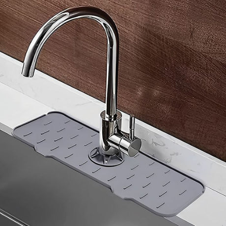 Sink Tap Faucet Drip Tray Silicone Splash Guard Kitchen Mat Catcher
