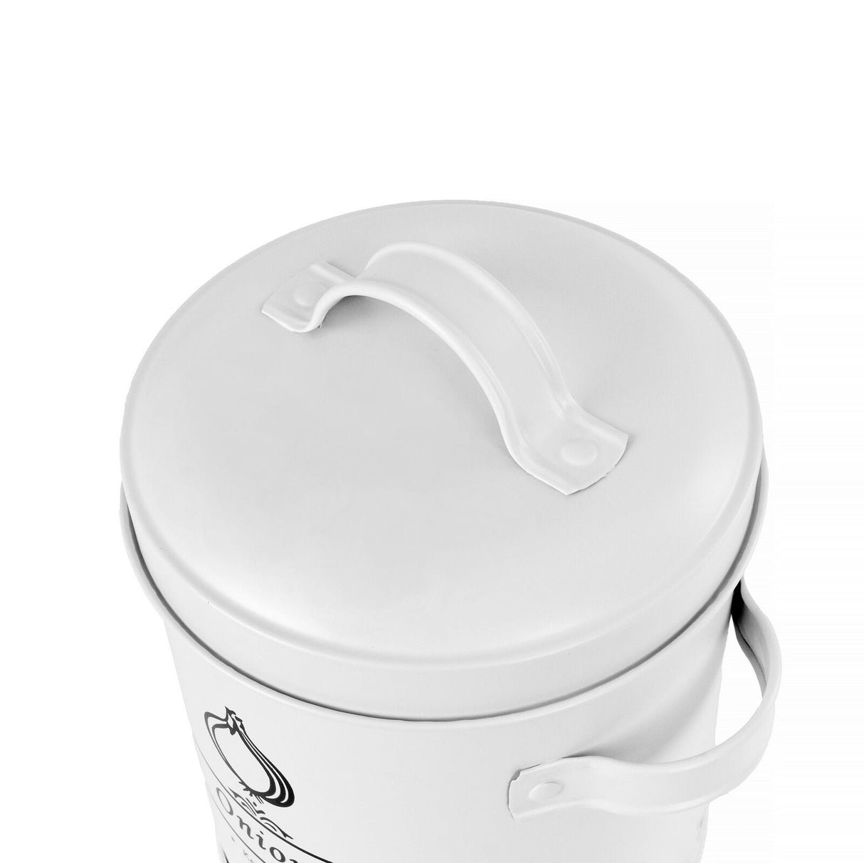 Clevinger 3 Piece Rustic Style Galvanised Iron Vegetable Storage Tins with Lids