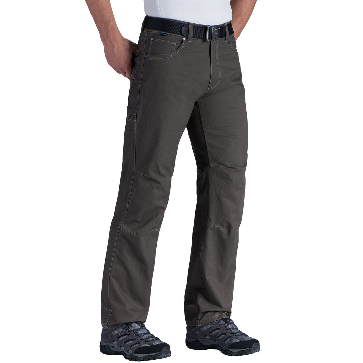 KUHL Mens Rydr Pant 32" Inseam Mens Trousers Combed Cotton Hiking Cargo - Gun Metal