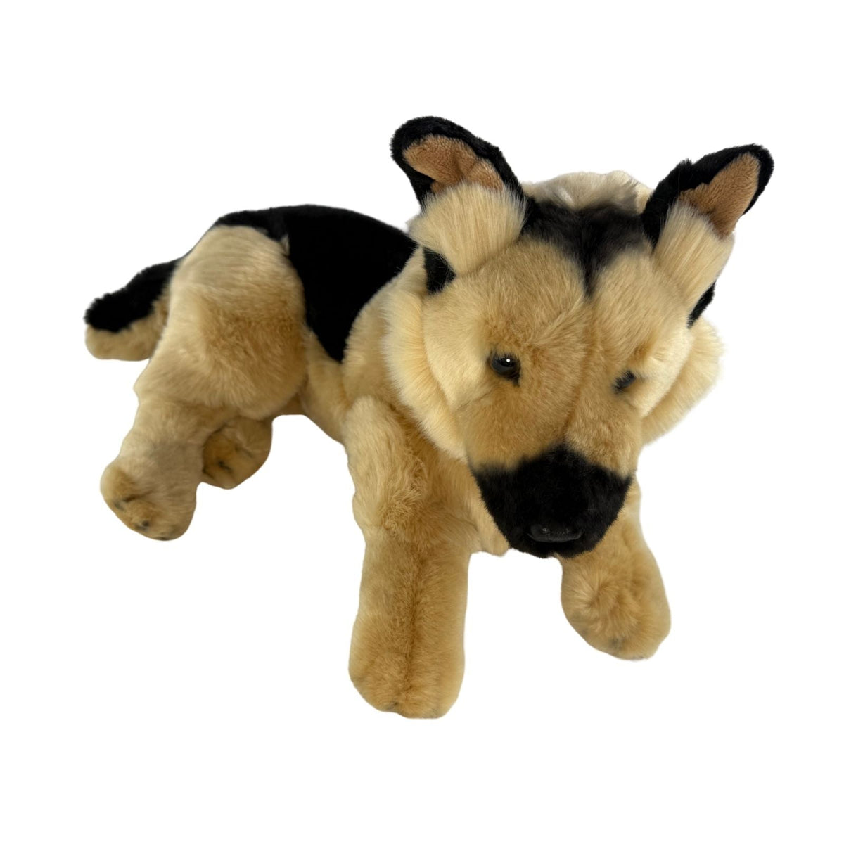 Bocchetta King 40cm Lying German Shepherd Plush Toy (Realistic Stuffed Animal Dog Gift)
