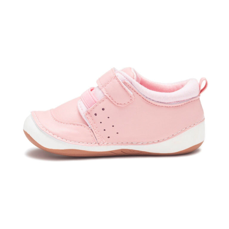 BILLYCART Barefoot Girls Wide-Fit First Walker Sneaker Shoes Ellie in Pink