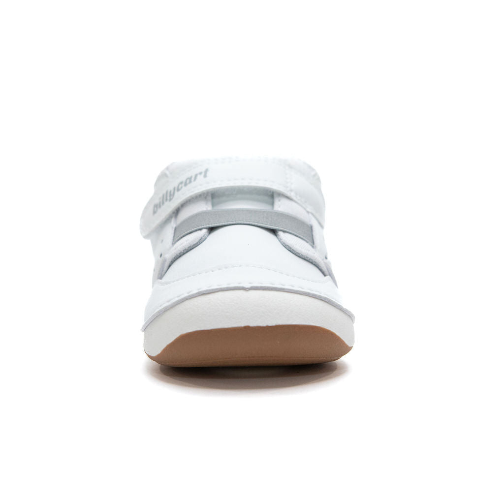 BILLYCART Barefoot Wide-Fit First Walker Shoes Brooklyn 2.0 in White