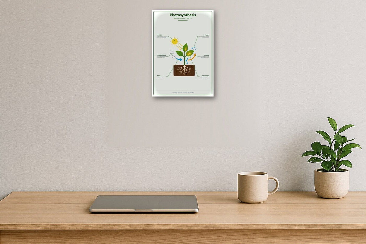 Photosynthesis: A4 Matte Laminated Educational Poster Print - 210x297mm