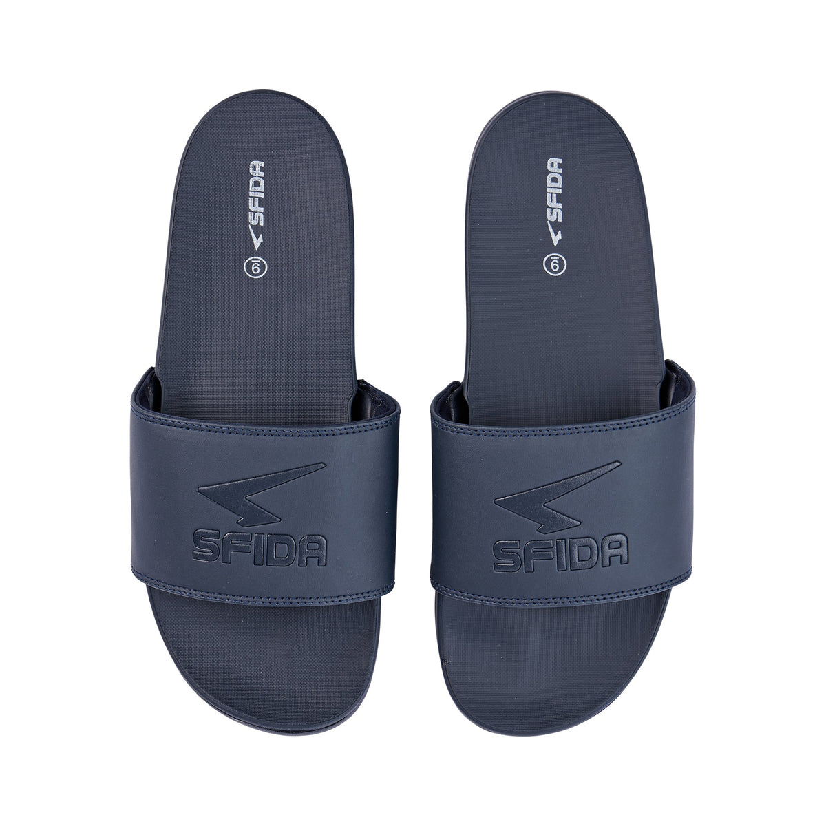 Sfida Laze Mens Slides - Navy (Slip On Sandals)