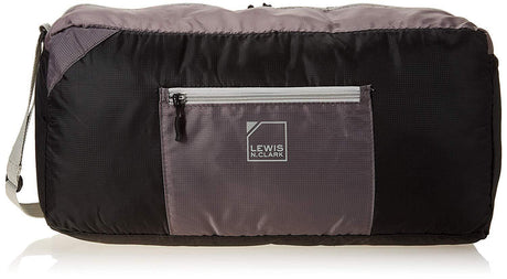 Lewis N. Clark 18" Packable Foldable Travel Compact Duffle Bag - Black/Grey