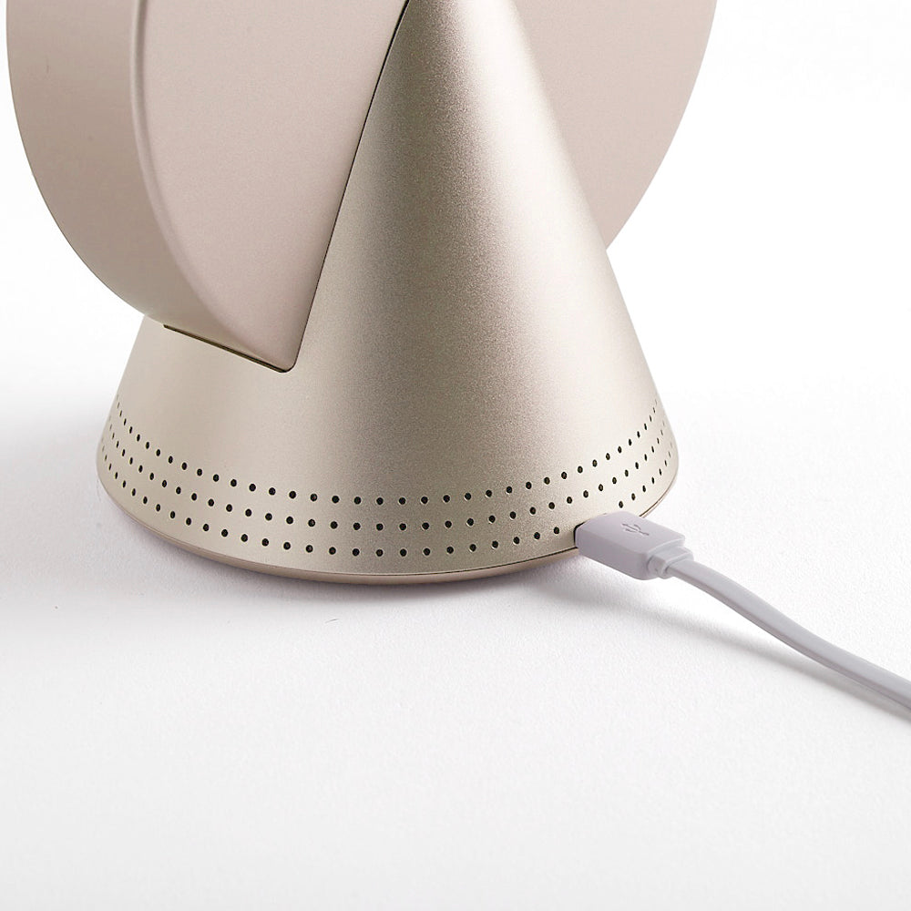 Lexon Conic Radio Alarm Clock - Gold (With Fm & Built-In Bluetooth Speaker)