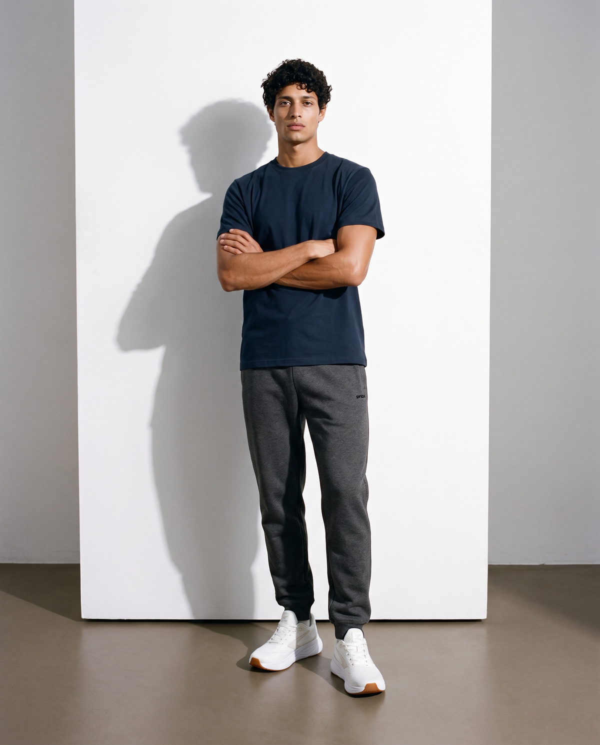 Sfida Leo Unisex Relaxed Fit Cotton T-Shirt - Navy (Mens/Womens Tee)