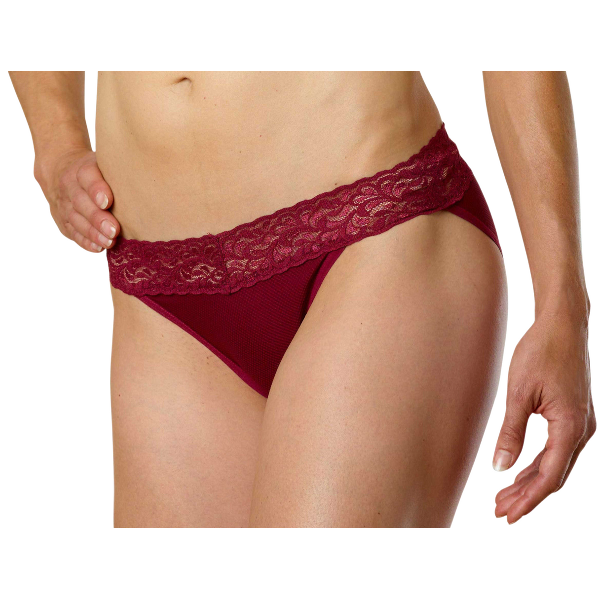 ExOfficio Give-N-Go Lacy Low Rise Bikini Underwear Panties - Light Grape - Large (Hip Size 42-44)