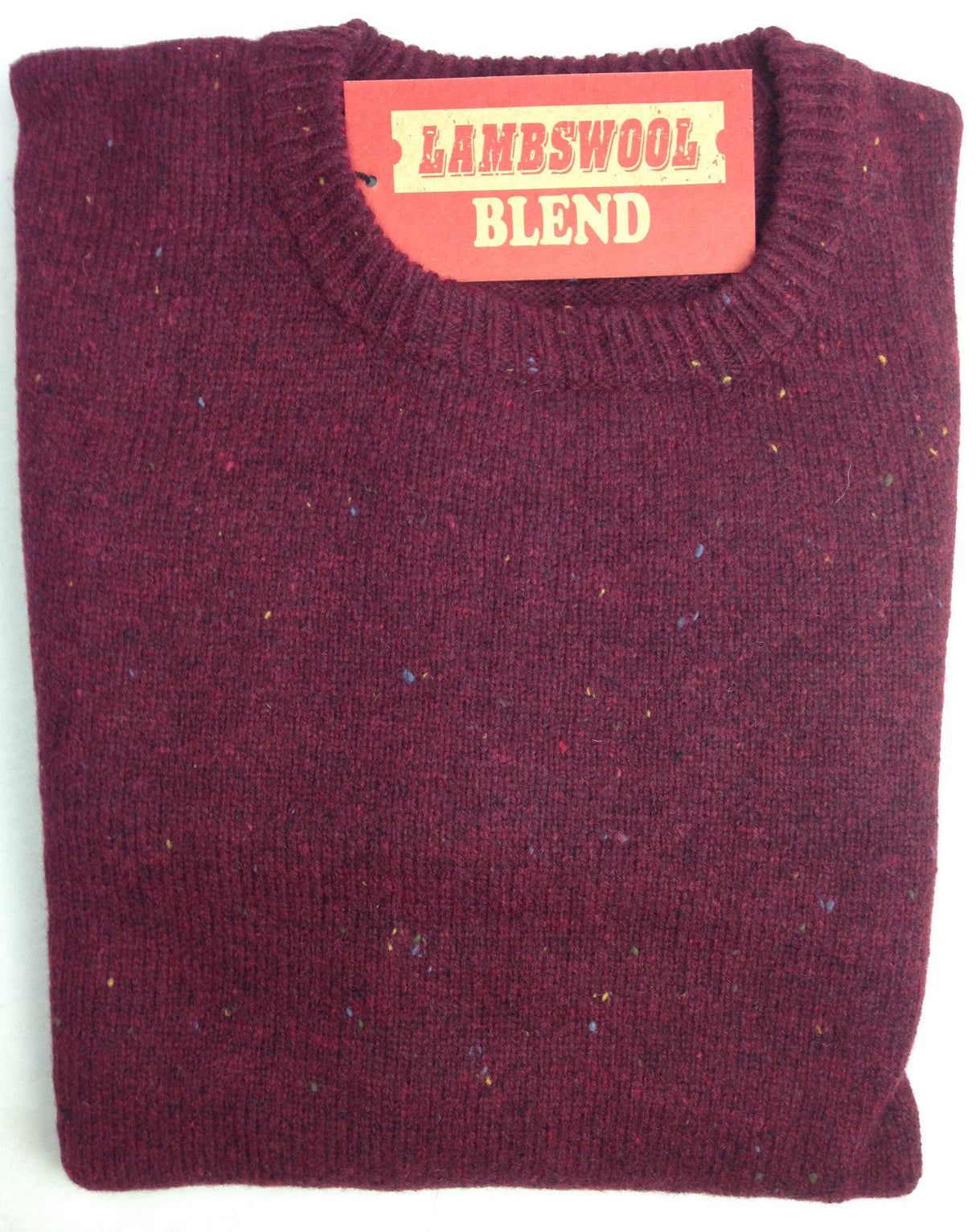 LAMBS WOOL KNIT JUMPER Pullover Mens Sweater Knitted Half Zip Crew Neck S-XXL