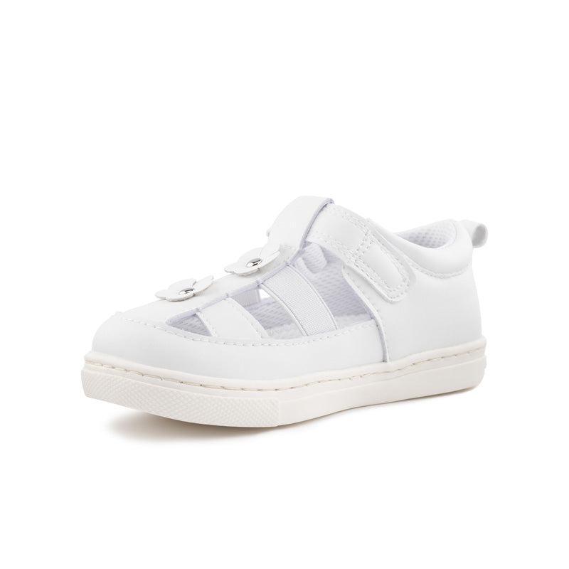 Billycart Layla Girls Wide-Fit Sandals - White (Toddler Shoes)